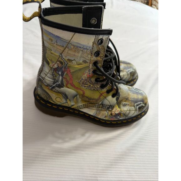 Dr Martens 1460 George & The Dragon Boots Museum Artist Women’s Size 6